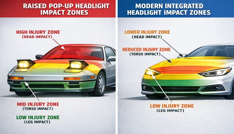 why did pop up headlights disappear